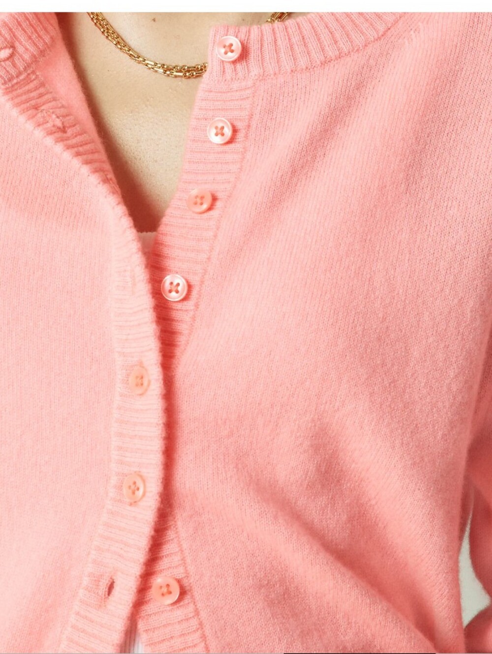 J Crew Perfect cashmere cardigan CP465 Size XS Neon Pink (Watermelon) NWT - Picture 3 of 8